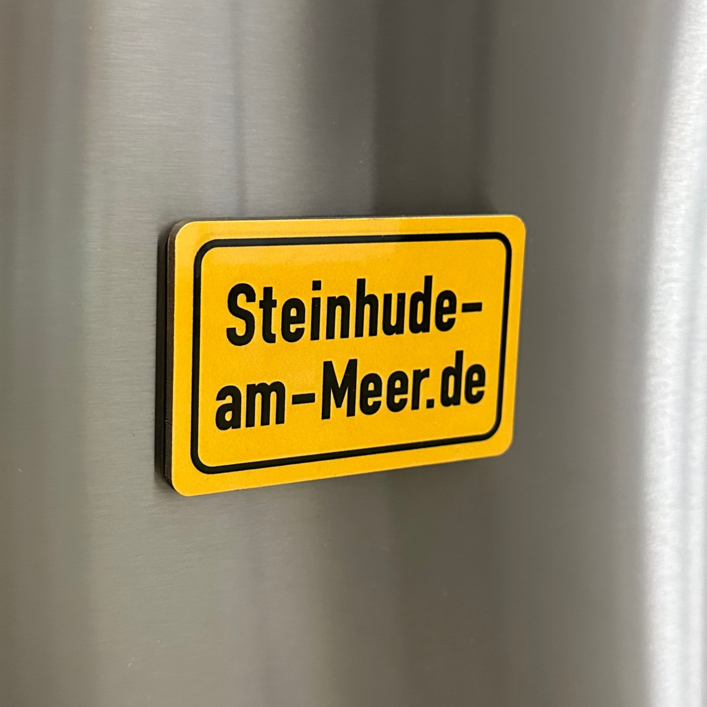 Kühlschrankmagnet mit Steinhude-am-Meer.de Ortsschild