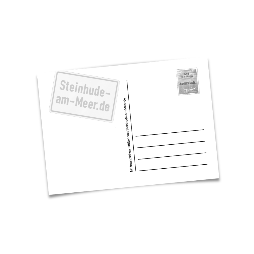 Postkarte mit Steinhude-am-Meer.de Ortsschild (Motiv 3)