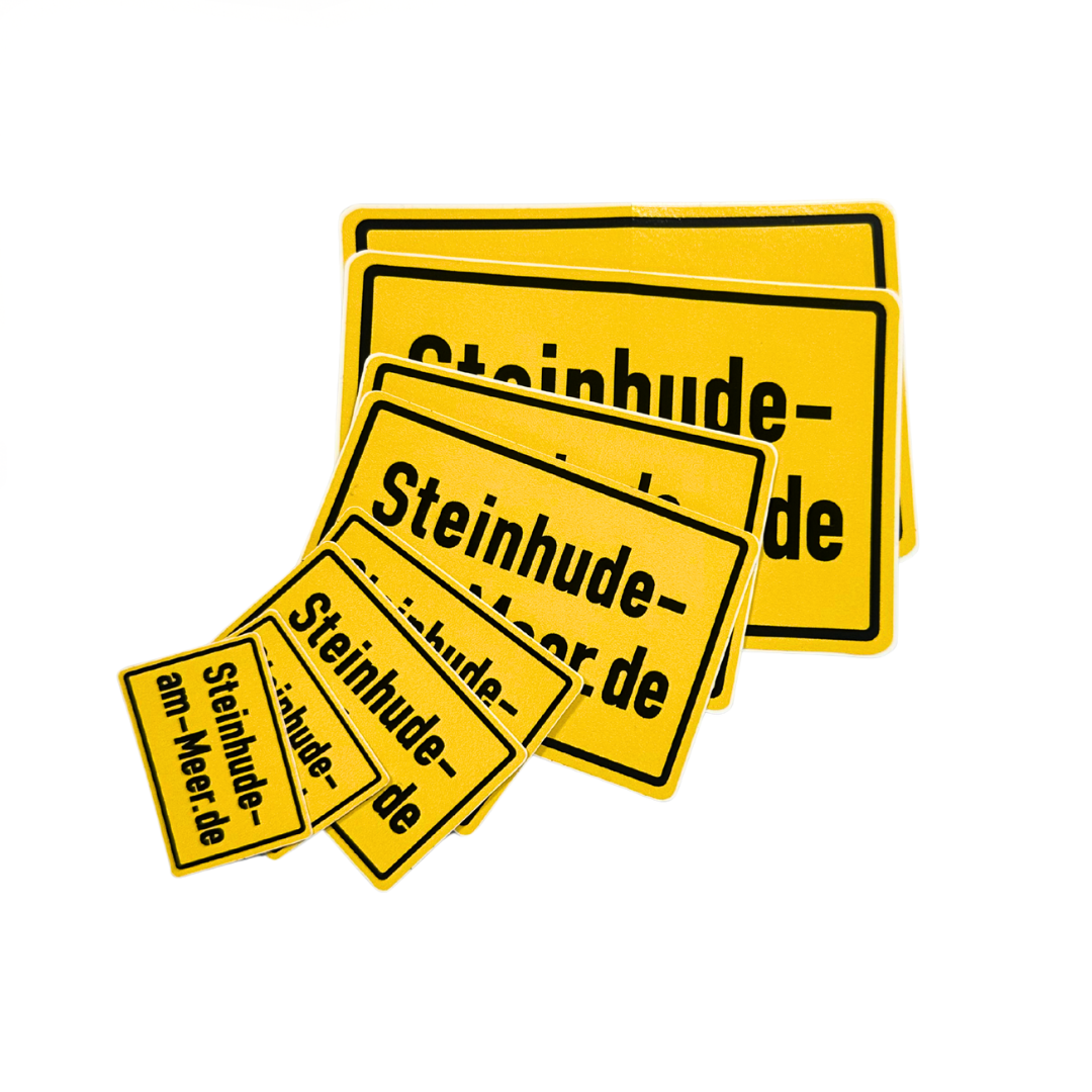Steinhude-am-Meer.de Ortsschild Aufkleber-Set